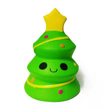 Гигантская Рождественская елка сжимаемая медленно поднимающийся имитационный хлеб Сладкая Ароматизированная антистрессовая мягкая сжимаемая игрушка для детей забавная игрушка в подарок на Рождество 2024 - купить недорого