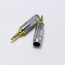 Conector de Audio estéreo de 2,5mm, 3 polos, 4 polos, macho, soldadura para altavoz para auriculares, adaptador de Cable 2024 - compra barato