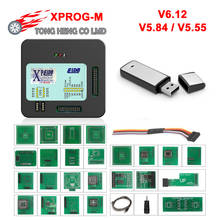 XPROG-M V6.12 программатор системного блока управления XPROG M V6.12 V5.84 V5.55 Полный Адаптеры для сим-карт с usb-ключ X-PROG м коробка X Prog M 2024 - купить недорого