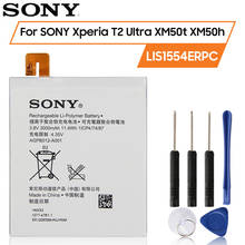 Original SONY Battery For SONY Xperia T2 Ultra XM50t XM50h D5303 D5306 LIS1554ERPC 3000mAh Authentic Phone Replacement Battery 2024 - buy cheap
