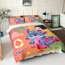 Disney Lilo & Stitch Bedding Set Cartoon Bedspread Single Twin Full Queen King Size Bedclothes Children's Boy Bedroom Bed Set 2024 - buy cheap