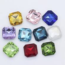 Cristal octogonal de 10mm, 12mm, 23mm, piedra de lujo, parte trasera en punta, diamantes de imitación para la fabricación de joyas, accesorios Diy 2024 - compra barato