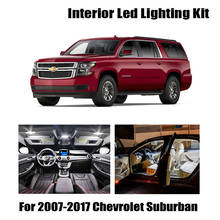 14pcs White LED Light Ceiling Bulbs Interior Kit Fit For 2007-2015 2016 2017 Chevrolet Suburban Tahoe Map License Plate Lamp 2024 - buy cheap