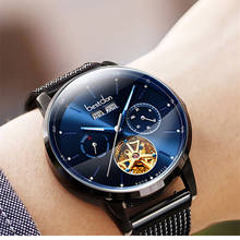 Skeleton Switzerland brand automatic watch men luxury full steel waterproof mechanical men watches reloj hombre erkek kol saati 2024 - buy cheap