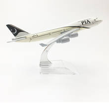 16cm Metal Alloy Plane Model Air Pakistan B747 Airways Aircraft Boeing 747  Airlines Airplane Model Stand Gift 2024 - buy cheap