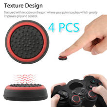 Capa de silicone para joystick, analógico, 4 unidades, cobertura para xbox 360 one playstation 4 para ps4/ps3 pro slim 2024 - compre barato