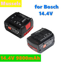 New 14.4V 9800mah Rechargeable Li-ion Battery cell pack for BOSCH cordless Electric drill screwdriver BAT607,BAT607G,BAT614G 2024 - buy cheap