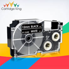 Label Tape XR-12ABK White on Black 12mm*8m Tapes Compatible for Casio KL60 KL100 KL120 KL750 KL780 KL820 KL7000 KL-7200 Printer 2024 - buy cheap