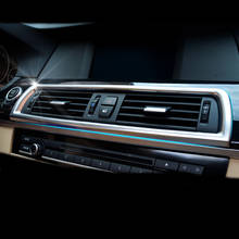 Консоль приборной панели автомобиля кондиционер на выходе вентиляционная отделка Декоративная рамка крышка 3D наклейки для BMW 5 серии F10 F18 аксессуары 2024 - купить недорого