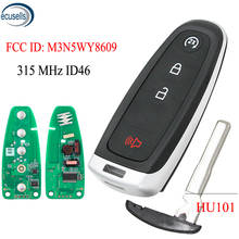4 Buttons Smart Remote Start Smart Prox Key Fob Transmitter for Ford 315MHz ID46 Chip FCC: M3N5WY8609 with HU101 small key 2024 - buy cheap