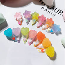 Gummy Nail Art Decoration Heart Star Rainbow Gradient Candy Colors 3D Fashion Fingernail DIY Accessories 2020 New 10mm 2024 - buy cheap
