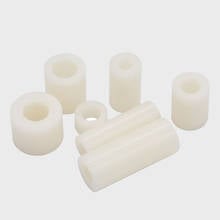 50pcs 6/8mm ID plastic round cylinder double pass Isolation column spacer casing post ABS white 11/14mm OD 2024 - buy cheap