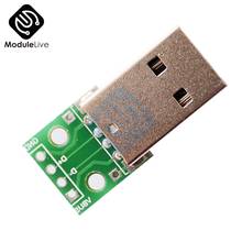 USB to DIP Adapter Converter 4 pin for 2.54mm PCB Board Power Supply DIY Tools 2.54 mm 2024 - buy cheap