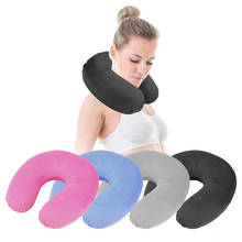 U-Shape Soft Pillow For Car Headrest Air Cushion Memory Foam U Shaped Travel Neck Pillows Inflatable Nursing Cushion 2024 - buy cheap