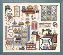Top Quality Beautiful Lovely Counted Cross Stitch Kit Sew Cozy Sewing Room Machine dim 72378 2024 - buy cheap