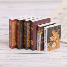 6Pcs/set 1/12 Dollhouse Vintage Miniature Book Model Notebook Doll House Furniture Decor 2024 - buy cheap