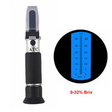 Portable Hand Held Refractometer Sugar Brix Optical 0-32% Hydrometer For Sugar Fruit Juice Tester Meter With ATC 2024 - buy cheap