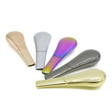 New spoon shape Luxury Metal Smoking Pipe with Black Gift Case Detachable Herb Tobacco Pipes Accessories 2024 - buy cheap