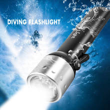 Linterna LED Q5 subacuática impermeable para buceo, linterna portátil con interruptor de palanca, linterna de luz Flash con batería AAA, 2000LM 2024 - compra barato