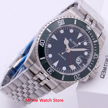 Bliger 40mm Automatic Mechanical Watch Men Business Sapphire Crystal GMT Watch Luminous Waterproof Calendar Male Wristwatch 2024 - buy cheap