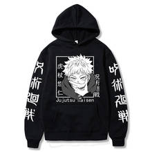 Harajuku hoodies jujutsu kaisen legal impressão anime moletom com capuz masculino streetwear 2024 - compre barato