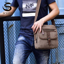 Male High Quality Canvas Crossbody Bags Men Casual Messenger Bag Fashion Office Shoulder Bag Portable Purses  Solid Color XA55M 2024 - buy cheap