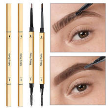 Ultra Fine Triangle Eyebrow Pencil Double Head Precise Brow Definer Waterproof Black Brown Grey Eye Brow Natural Makeup 5 Colors 2024 - buy cheap