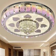 Living room light modern simple creative led ceiling light dining room bedroom round crystal light 2024 - buy cheap