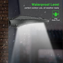 Lámpara de pared impermeable para exteriores, luz de calle Solar con Radar de movimiento para jardín, patio, lámpara de inundación de calle, 30 LED, IP65 2024 - compra barato