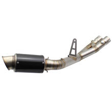 For YAMAHA MT10 FZ10 Slip On Exhaust System Muffler Pipe 61mm DB Killer Motorbike Link Mid Tube Tailpipe Escape Moto MT-10 FZ-10 2024 - buy cheap