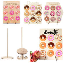 Wooden Donut Wall Stand Donut Holder Display Boards Dessert Table Decor Wedding Birthday Kid Baby Shower Party Decor Supplies 2024 - buy cheap