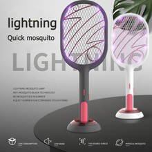 Electric Mosquito Swatter Dual Modes  USB Rechargeable Home Bugs Zapper Trap Swatter Insect Fly Killer 1200mAh Household 2024 - buy cheap