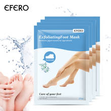 EFERO 1 пара = 2 шт. отшелушивающая маска для ног, носки для педикюра, пилинг для ног, крем для масок, удаление омертвевшей кожи, уход за пяткой 2024 - купить недорого