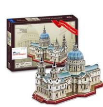 O quebra-cabeça 3d de papel da catedral de saint paul, brinquedo educacional, kits de brinquedo para aprendizado de crianças, presente de menino, 3403 2024 - compre barato