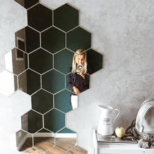 Multi-piece Package Hexagonal Honeycomb Mirror Acrylic Wall Decoration  Home Decoration Accessories for Living Room  Wallpaper 2024 - купить недорого