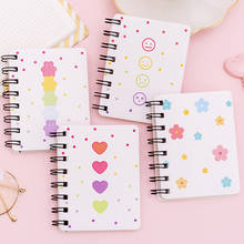 Cute Flower A7 Coil Notebook Cute Student Mini Portable Notebook Small Pocket Notebook Student Office Stationery 2024 - buy cheap