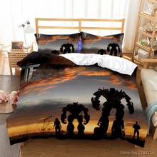 Transformers 3D Printed Bedding Set Duvet Cover Pillowcases Set Bed Linens Home Textile for Kids Boys Twin Full Queen King Size 2024 - buy cheap