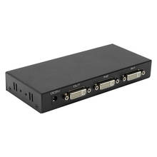 Conmutador 4K DVI 2x1, doble puerto DVI 2 en 1, interruptor de salida 1080P 4K, Selector con control IR y fuente de alimentación externa 2024 - compra barato