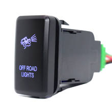 Interruptor liga/desliga para luzes off-road 12v, interruptor com conector de fio para toyota pré-embarcações 2024 - compre barato