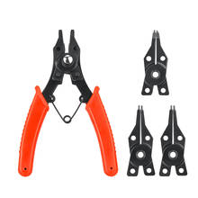 4 in 1 Circlip Snap Ring Plier Four Headed Pliers Fastener Shaft Used Spring Disassembly Puller Springs Multitool Pliers Set 2024 - buy cheap