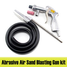 Abrasive Air Sand Blasting Gun kit 1 ceramic nozzle 1 steel nozzle 1 Sand Suction Pipe Industrial Air Sandblaster Gun Tools 2024 - buy cheap