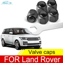 Tampa da válvula de pneu de roda automotiva, capa da marca para land rover range erover discovery sport freelander evoque, acessórios para carro 2024 - compre barato