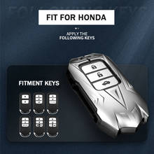 Zinc Alloy Car Remote Smart Key Cover Case for Honda Accord Civic HR-V CR-V Jazz Pilot Ridgeline  Key Chains Accessories 2024 - buy cheap