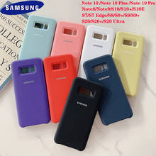 Funda de silicona líquida para Samsung, carcasa suave y sedosa Original para Galaxy S20 Ultra S10 S9 S8 Plus S10E Note 8 9 10 Plus + 7 Edge 2024 - compra barato