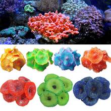 Soft Flexible Plant Coral Aquarium DecorAquarium Artificial Fake Disc Coral Plant Fish Tank Ornament Simulation Resin Coral Wall 2024 - buy cheap