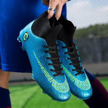 Zapatos de fútbol de alto entrenamiento para hombre, calzado de fútbol antideslizante para exteriores, zapatos de fútbol antideslizantes originales 2024 - compra barato