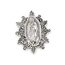 20 piezas de plata antigua Retro de Nuestra Señora del santo, Medalla escapularia, colgante religioso, 50x37mm, A-482 2024 - compra barato