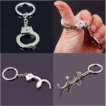 Hot New Creative Police Man Handcuff Keychain Charms Pendant Car Key Keyring Handbag Key Chain 2024 - buy cheap