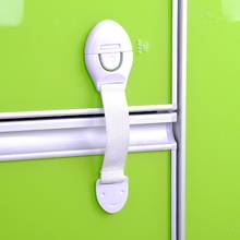 Cinto de bloqueio multifuncional armário gaveta geladeira porta do armário criança segurança protetor travas crianças pano cinto segurança bloqueio proteger 2024 - compre barato