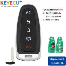 Keyecu chave de carro remota inteligente para ford c-max edge, escape, explore a enviação, foco flexível, taurus 2011-2018, 5b-315mhz 2024 - compre barato